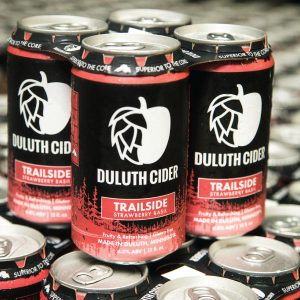duluth cider trailside strawberry basil cans